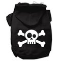 Petpal Skull Crossbone Screen Print Pet Hoodies; Black - Extra Small - Size 8 PE797798